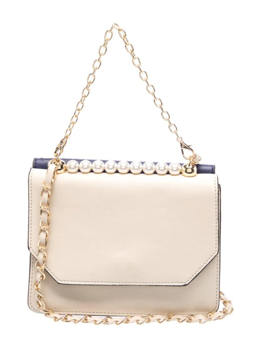 Authentic Badgley Mischka Double Side Bag. Blue/white. MSRP: $179.00 - Picture 2 of 7